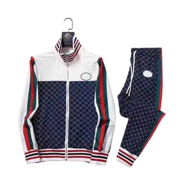 

mens tracksuits sports suit designer jacket pants fashion casual g loose zipper jackets sweatpants pants two piece men women sportswear, Gray