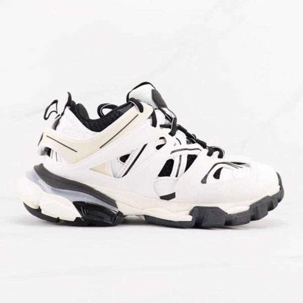 

paris 17fw fashion women shoes dad shoes triple s 17fw sneakers for men women spring chaussures navy blue orange daddy shoes, Black