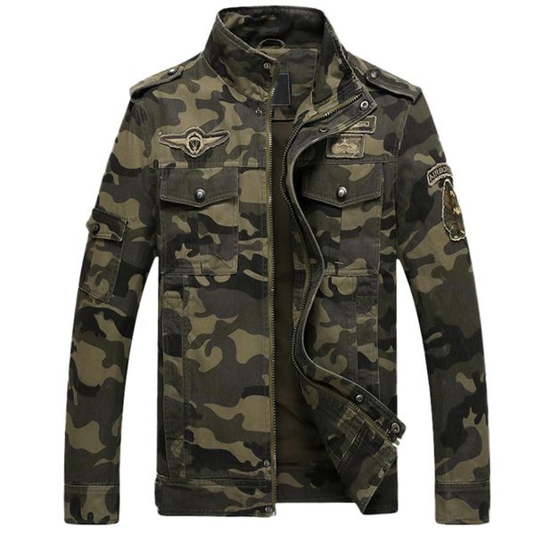 

coat mens 2018 autumn winter casual long sleeve camouflage tooling jacket men's casual warm large size coat outwear oct18298g, Black;brown