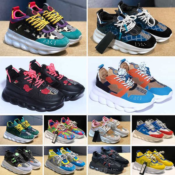 

running shoes trainer sneakers designer casual chain reaction wild jewels chain link, Black