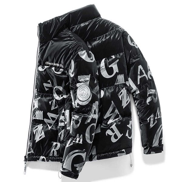 

men's jackets winter fashion hooded parkas men 2022 new thicken jacket loose outwear patchwork waterproof warm male coat clothing plus, Black;brown