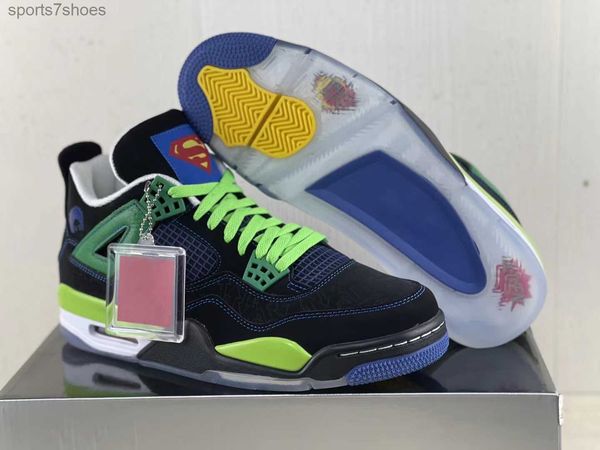 

basketball shoes retro limited authentic 4 doernbecher db superman 4s outdoor men sports sneakers original 308497-015 gs se og
