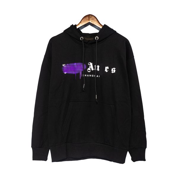 

mens women designer angels palm hoodie sweater sweatshirts streetwear t shirt loose lovers luxury goose canada jackets pa of ow white fog an, Black