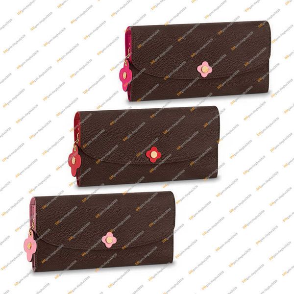 

ladies fashion wallets casual designer luxury flower wallet coin purse key pouch credit card holder high a quality 5a m62941 m64202 business, Red;black