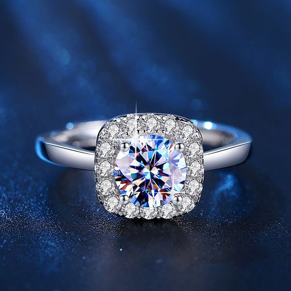 

fashionable mohsen mouth imitation diamond ring girl screw pattern mens rings classic men titanium steel designer for women luxury gifts wom, Silver