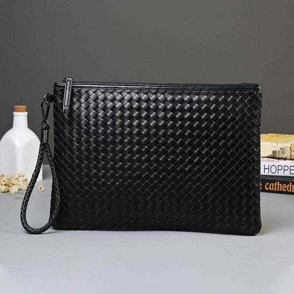 

designer handbag clutch s luxury wrist weave casual mens fashion envelope large multiple pockets inside hidden zipper pocket hbp