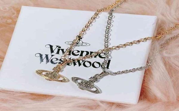 

vivienne west empress dowager vivian highlevel version classic saturn planet necklace couple feeling men and women5667984, Silver