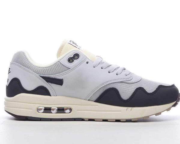 

brand shoes x patta 1 black grey white running sneakers original, White;red