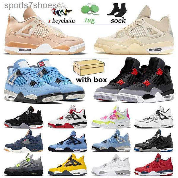 

retro 2023 new arrival men trainers jumpman 4 4s fiba basketball designers shoes sports sneakers shimmer sail white oreo black cat women diy