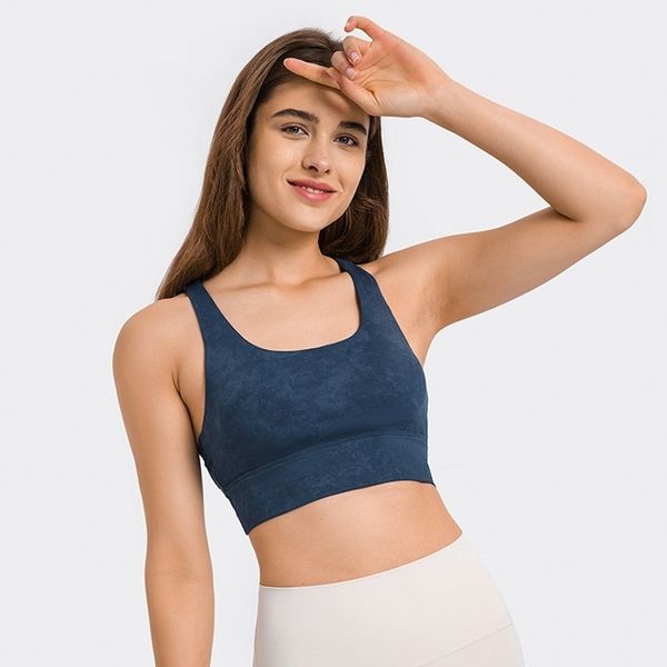 

lu-12flowy women sports underwear shockproof yoga bra fitness repair training bra tight with chest pad