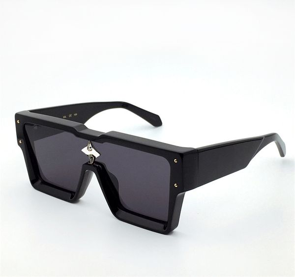 

fashion luxury designer cyclone sunglasses men classic vintage square thick plate frame glasses avant-garde unique style anti-ultraviolet wi, White;black
