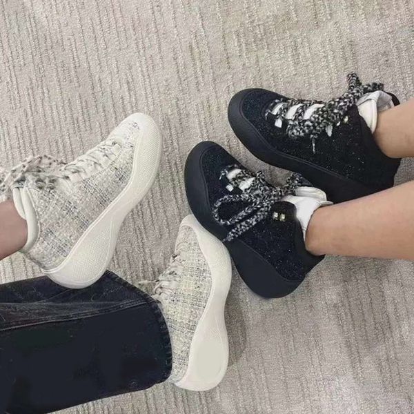 

coconeige casual shoes woven black heightening sneakers designer's new autumn and winter 2022 thick soled muffin bottom comfortable wom