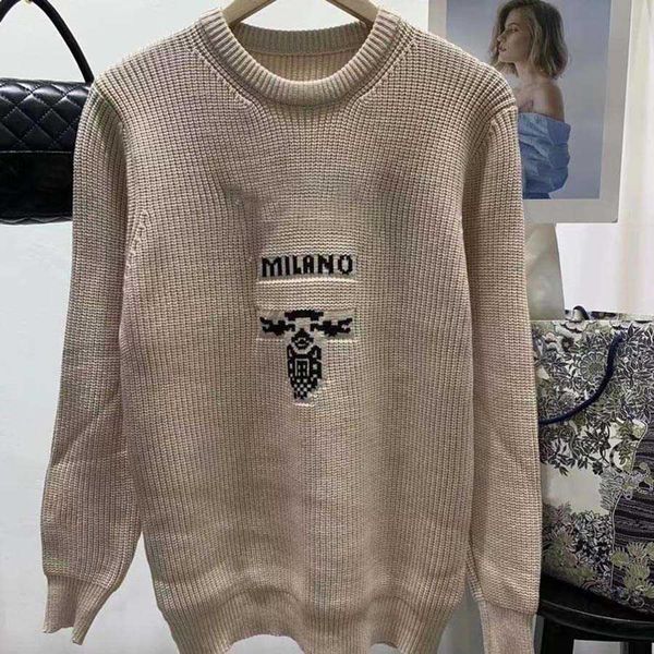 

designer sweater women crew neck knit fashion letter long sleeve clothes pullover789, White;black