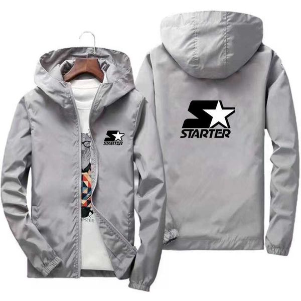 

men's jackets starter brand spring autumn men's sportswear casual aviator hooded quick dry fashion hiking jacket military jacket p, Black;brown