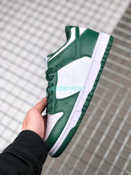

brand shoes high low varsity green white/team green-white leather size, White;red