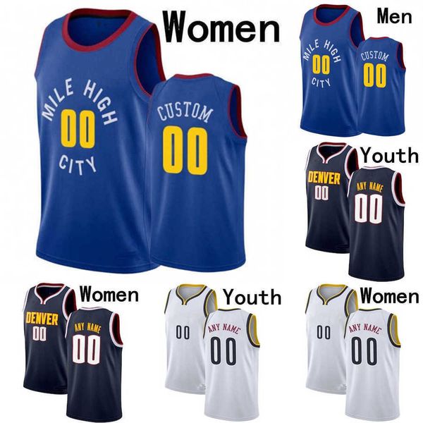 

denver''nuggets''nikola 15 jokic''jamal 27 murray 50 aaron gordon 1 michael porter jr. 5 will barton 11 monte, Black;red