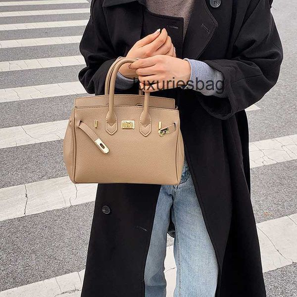 

original designer head layer h home leather berkins fashion classic bag 2023 arge capacity women new versatile portable single shoulder mess