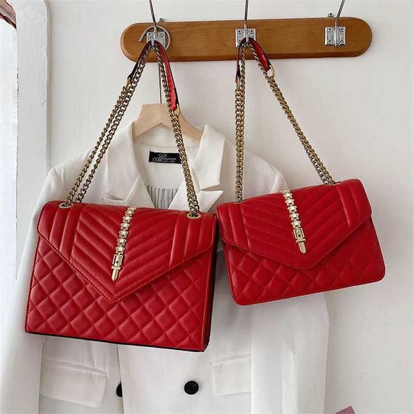 

new pu shoulder bag women's shoulder bag large capacity chain crossbody bag