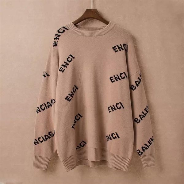 

2022 mens designer sweaters retro classic luxury sweatshirt men arm letter embroidery round neck comfortable high-quality jumper f228z, White;black