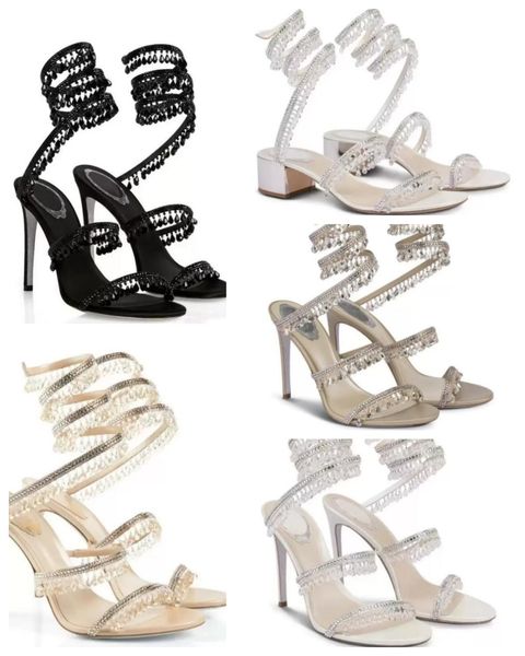 

summer noble sandals leather crystal pearl chandelier shaped elegant lady wedding dress banquet high heels 35-43, Black