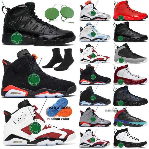 

2023 basketball shoe sneakers sports shoes infrared carmine reflections gym red with box men women jumpman 6 9 jordens 6s 9s tinker unc of