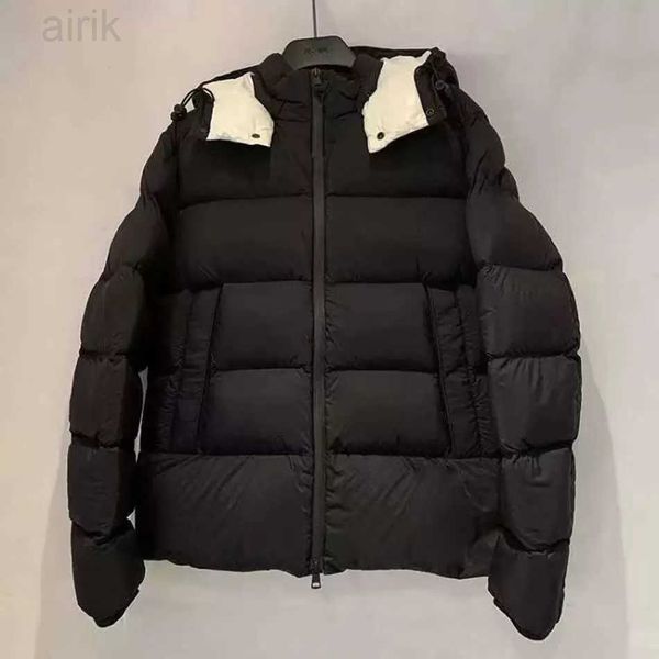 

2021ss european men's down jacket cotton shirt printing dressing with luxury clothing male tes asian size 1 2 3 4 5 clothes, Black