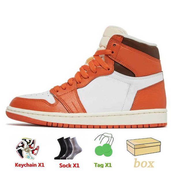 

womens mens jumpman 1 basketball shoes starfish 1s denim high og lost and found patent bred dark mocha mid digital pink offs white, Black