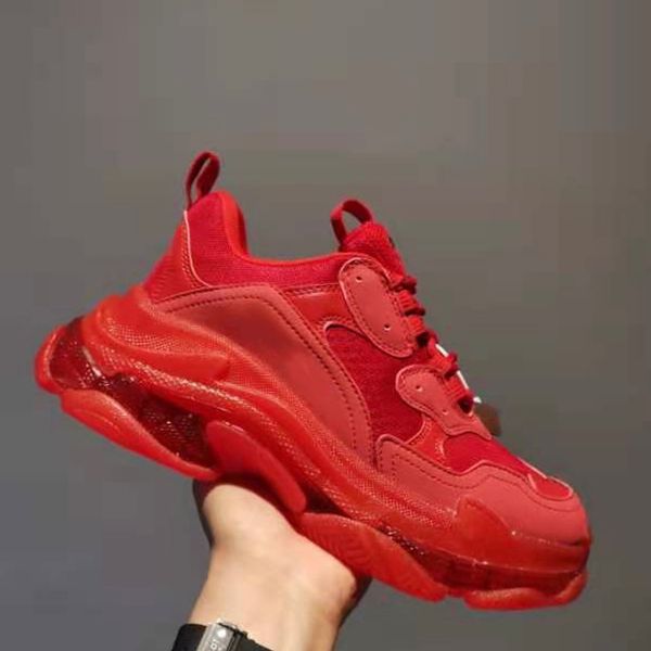 

casual ests crystal bottom shoes 17w women mens dad platform designer triple s black white red reissue luxury brand paris flat multi-color n