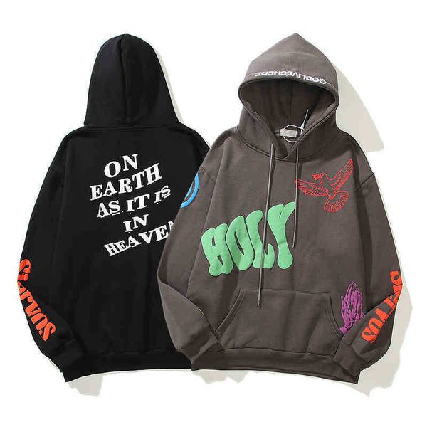 

wholale cotton graphic sweatshirt embossed 3d letter pullover hoodie for, Black