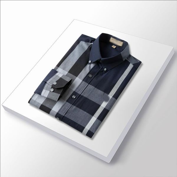 

luxurys designers men's business casuals shirt men long sleeve striped slim fit masculina wine social male t-shirts fashion checked -4, White;black