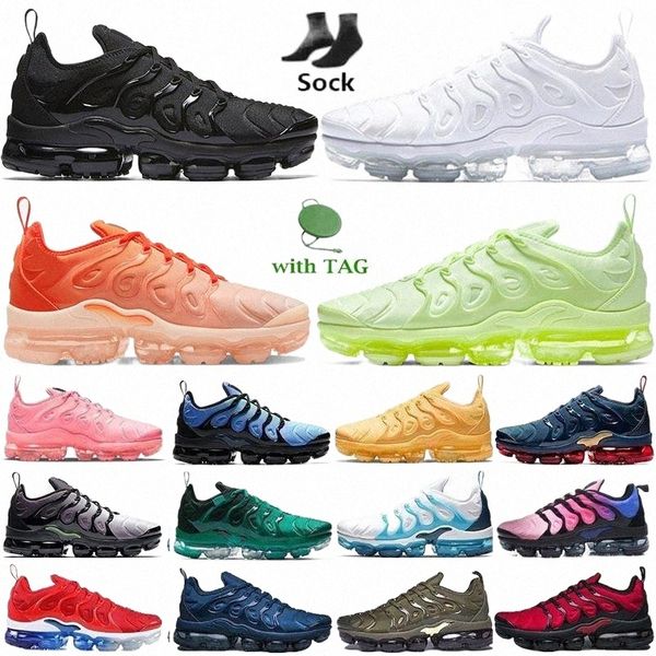 

running shoes women trainers sports sneakers triple black tennis ball usa cherry hyper violet olive orange 2022 tn plus ultra se gradients a
