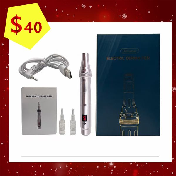 

home beauty derma pen lcd screen cartridge drpen micro needles stamp electric face with serum hydro pens