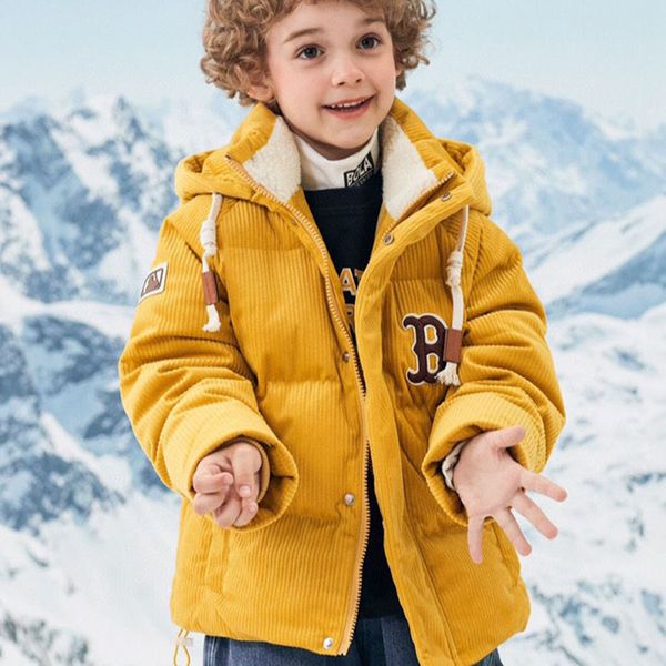 

down coat childrens jacket baby boys clothing autumn winter outwear keep warm jackets kids fur collar hooded outerwear coats for boy girls c, Blue;gray