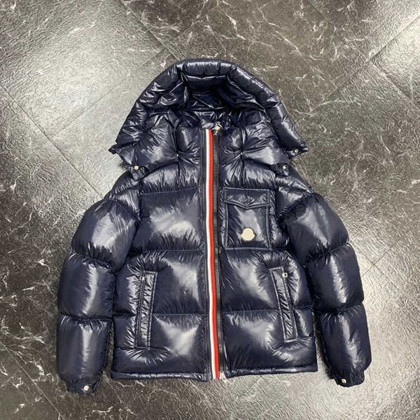 

puffer jackets down jacket designer mens monclair montbeliard short down hooded luxury man windbreak monler moncl moncle bomber, Black