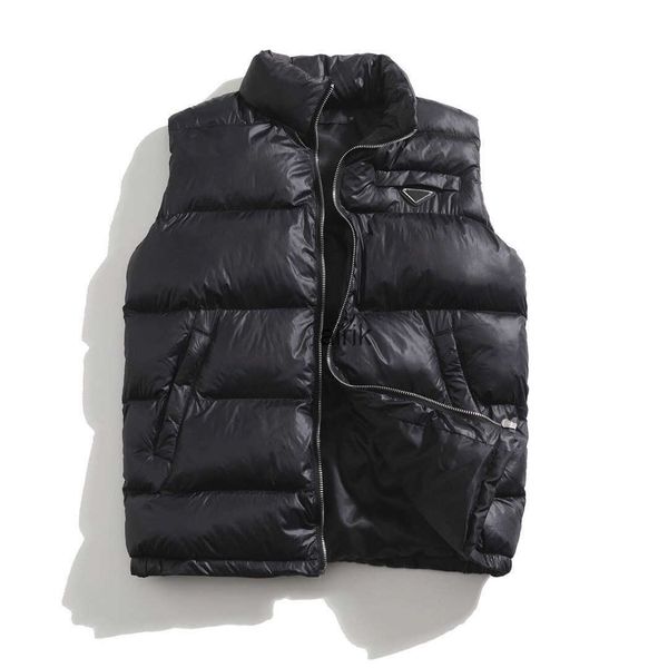 

2021 vests down jacket vest keep warm mens stylist winter jackets men and women thicken outdoor coat essential cold protection, Black;white