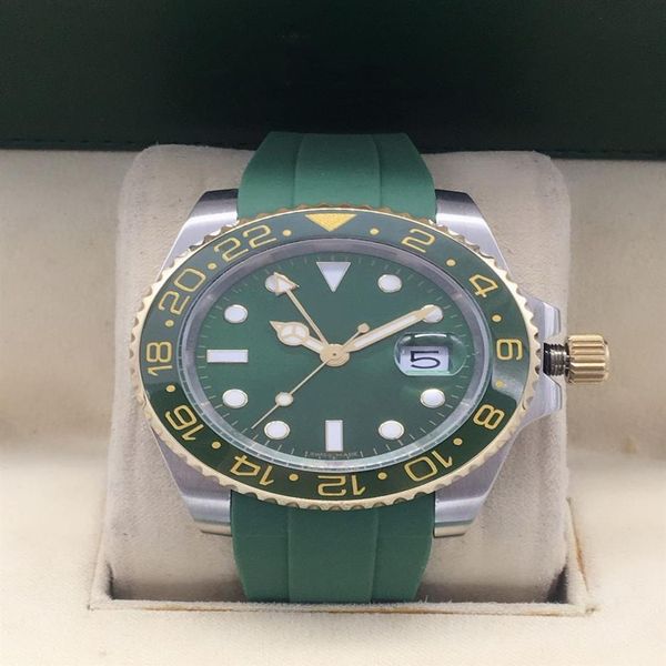 

fashion new luxury ceramic bezel mens mechanical stainless steel watches mens automatic 2813 movement sprots wrist watches207o, Slivery;brown