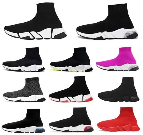 

with original box''balencaigas''designer shoes sandals sports shoes speed trainers sneakers socks boots casual shoe chau, Black