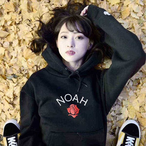 

hoodies loose fleece noah hoodie men women sweatshirts streetwear hip hoodies pullover, Black;brown