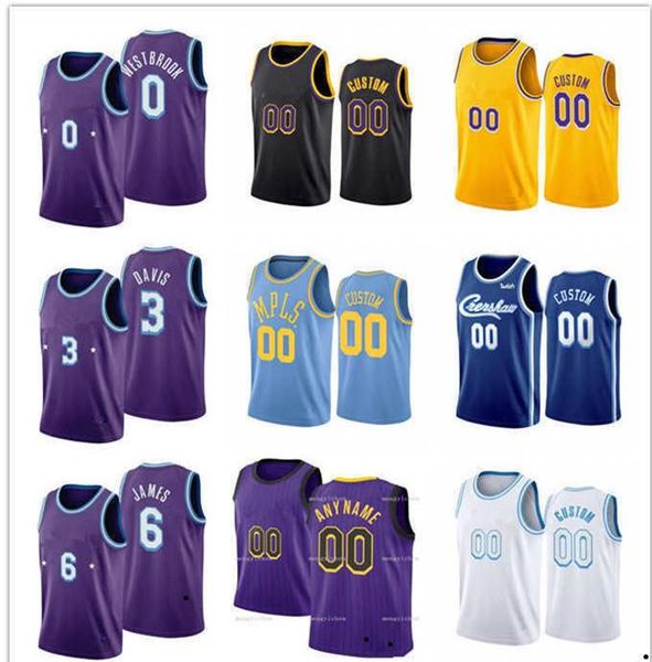 

custom jersey lebron 6 james anthony 3 davis los angeles''lakers''basketball jerseys, Black;red
