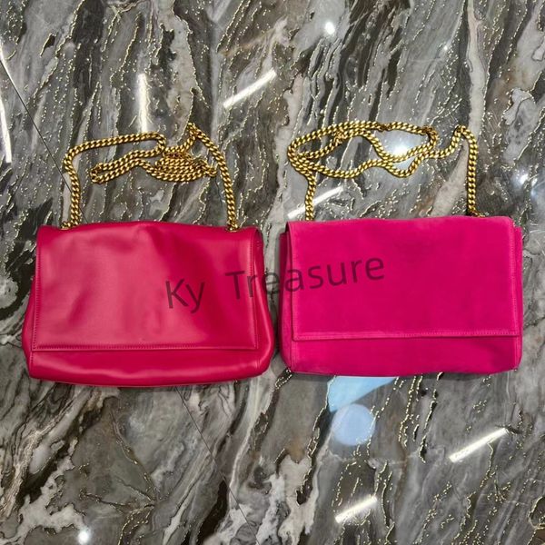 

double sided hobo bag metal chain gold women's handbag suede flap crossbody luxury designer