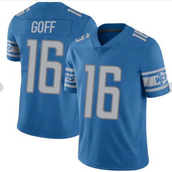 

aidan hutchinson mens youth jersey tee sew custom detroit''lions''16 jared goff barry sanders jameson williams t.j. hock, Black