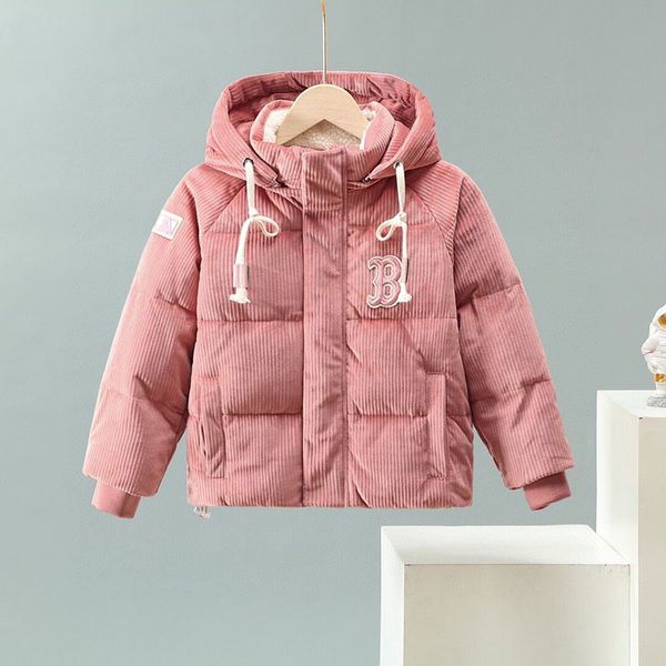 

kids jacket women down coat hooded warm parka black puffer jackets letter print clothing outwear windbreaker winter fashion couples short de, Blue;gray