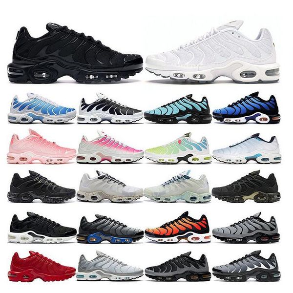 

women's luxury tn plus 3 terrain running shoes men's fashion casual sdesigner triple black and white super sky blue angry emerald