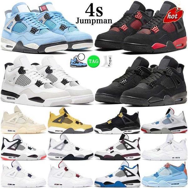 

4s men basketball shoes women red thunder university blue sail black cat jumpman 4 cactus jack white oreo military black mens womens outdoor
