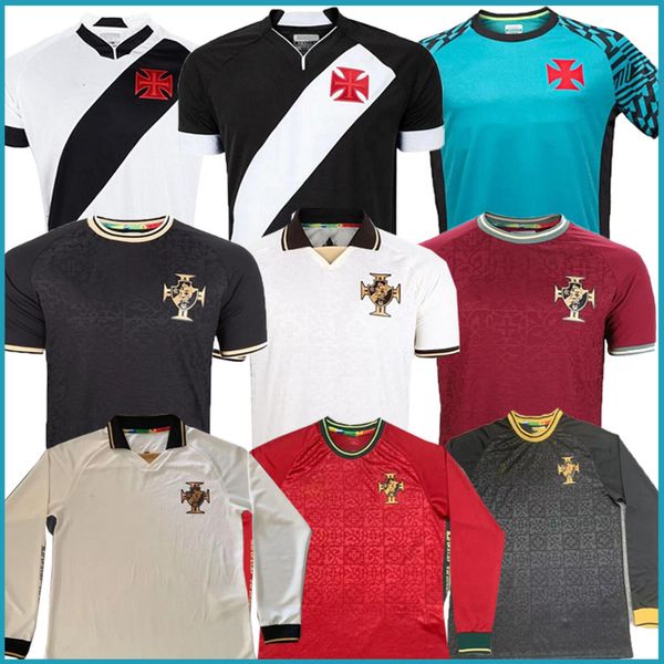 

2223 vasco da gama raniel mens soccer jerseys g pec juninho getulio home away 3rd goalkeeper training wear shirt short sleeves uniforms, Black;yellow