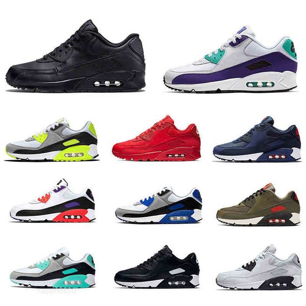 

men sneakers running shoes sports trainer classic 90s for mesh breathable leather designer cushion surface women 36-45 oicx oicx, Black