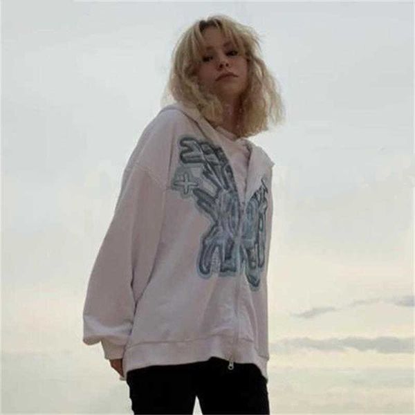 

women's jackets women anime graphics zip up hoodies women hip hop size harajuku punk gothic grunge y2k clothes streetwear vintage sweat, Black;brown