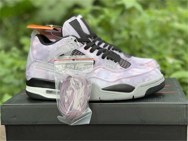

2022 authentic 4 zen master outdoor shoes men women amethyst wave/bright crimson black cement infrared dark grey sports sneakers with