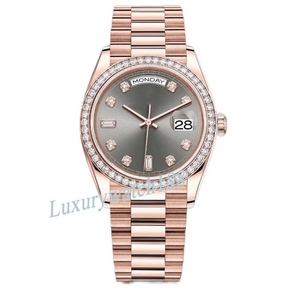 

diamond moissanite watches watchs mens womens watch automatic designer size 40mm 36mm stainless steel bracelet sapphire glass waterproof, Slivery;golden