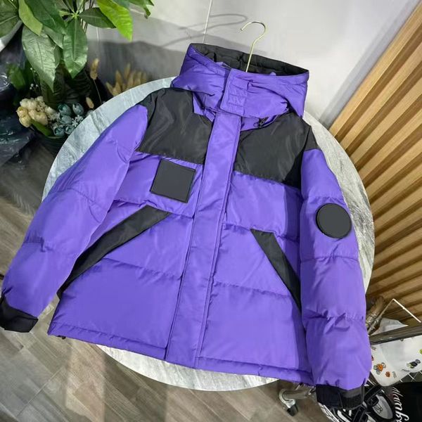 

puffer jacket down cotton jackets designer coat men women zipper patchwork embroideried letters pockets winter streetwear outdoor bodywarmer, Blue;gray